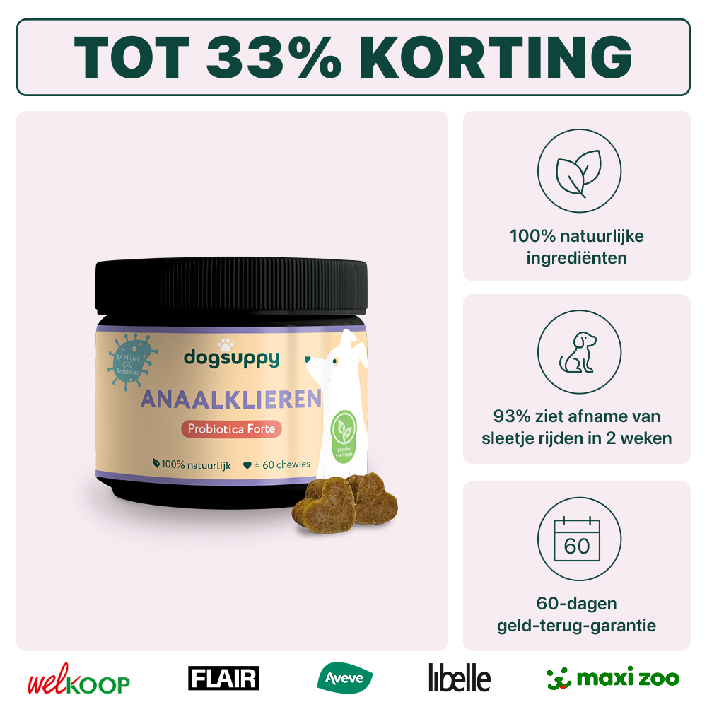 Anaalklieren Probiotica Forte | 100% natuurlijk