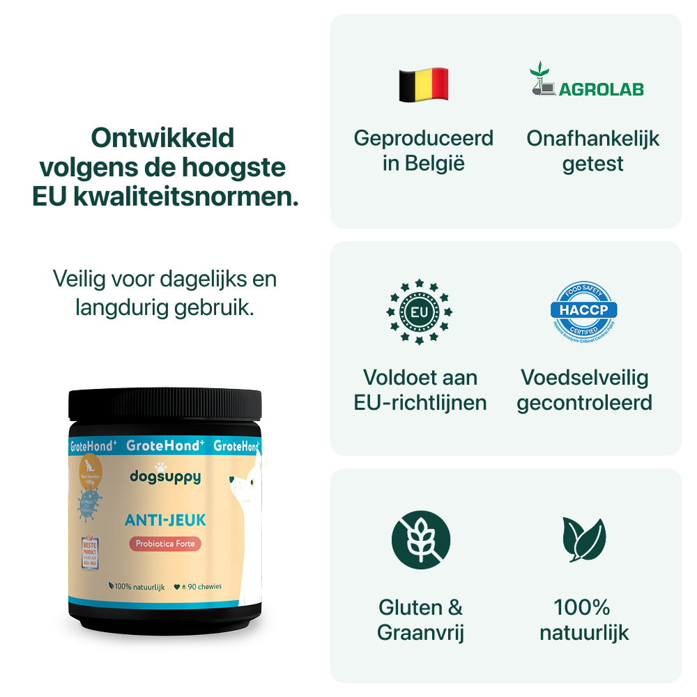 Anti-Jeuk GroteHond⁺ | 90 snoepjes