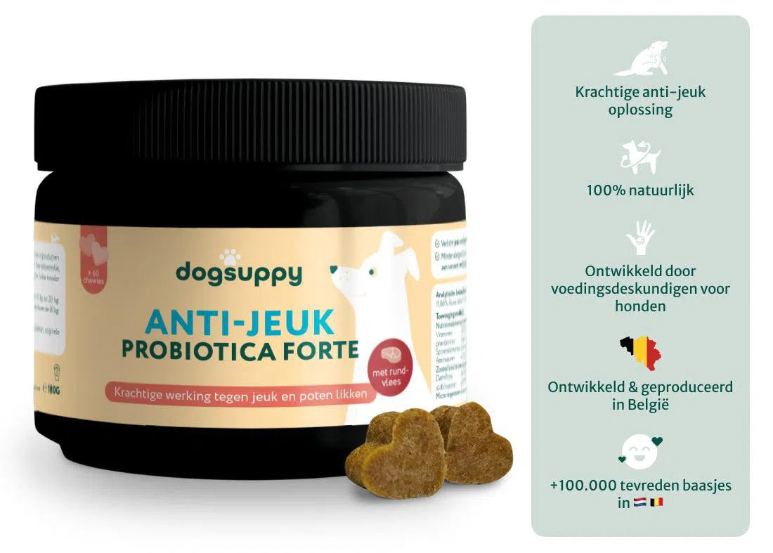 Anti-Jeuk Probiotica met rund | 100% natuurlijk | 60 snoepjes