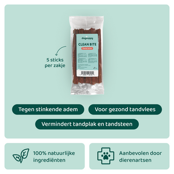 Clean Bite Dental Sticks 🌿 5 Sticks per zakje