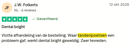 Review tandenpoetsen 2 