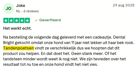 Review tandenpoetsen 1 