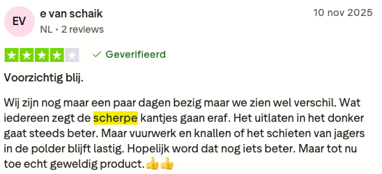 Review 1 scherpe randjes 