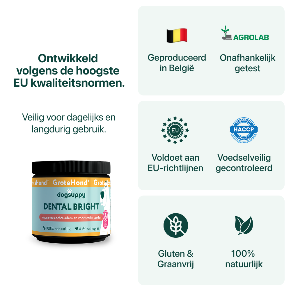 Dental Bright GroteHond⁺ | 60 schepjes