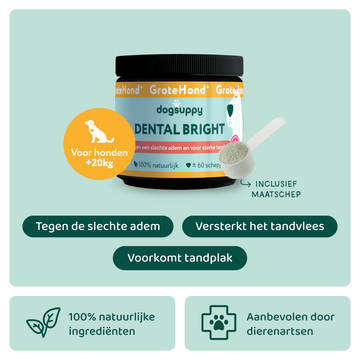 Dental Bright GroteHond⁺ 🌿 60 schepjes