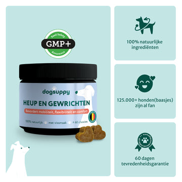 Heup & Gewrichten supplement | 100% natuurlijk | 60 snoepjes