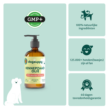 Hennepzaadolie | Ondersteunt ontspannen gedrag en een comfortabele huid | 100% natuurlijk | 100 ml