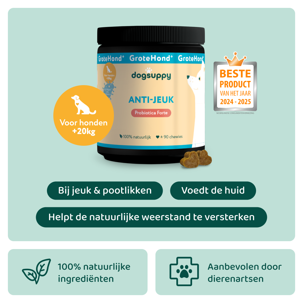 Anti-Jeuk GroteHond⁺ 🌿 90 snoepjes