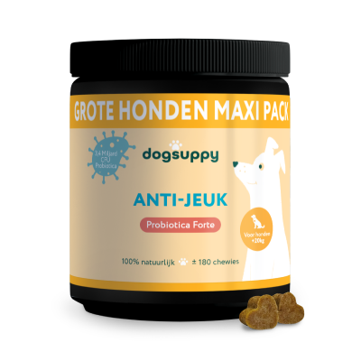 Maxi-Pack | Anti-Jeuk voor grote honden | 100% natuurlijk | 180 snoepjes