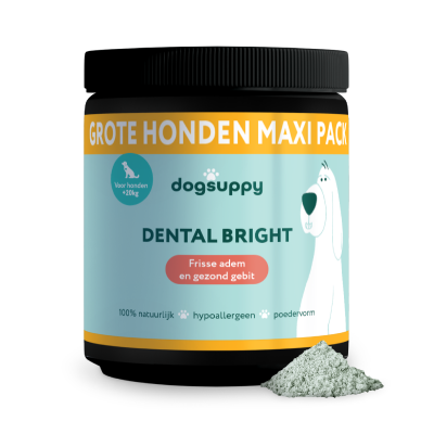 Maxi-Pack | Dental Bright voor grote honden | 100% natuurlijk | 180 schepjes